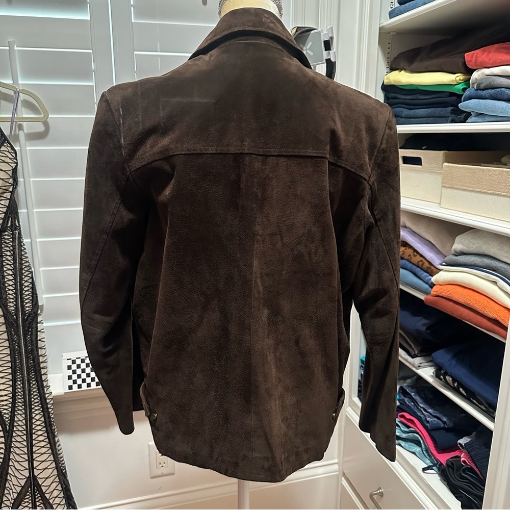 American Classics Men’s Brown Suede Jacket - Picture 2 of 3